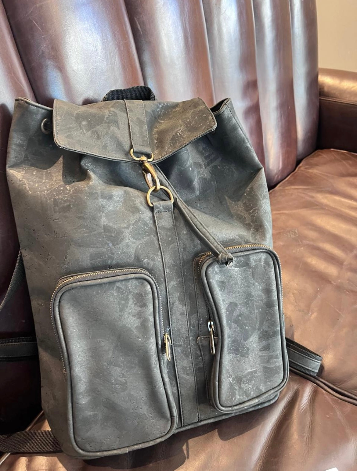 Cork backpack Rich Brown